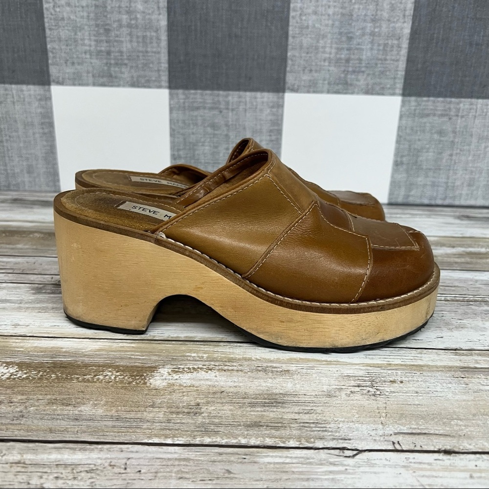 Steve Madden Curlie 90s Y2K Patchwork Platform Clog - Picture 3 of 14